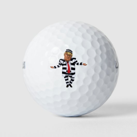 Trump in de gevangenis Draag Golfballen (Voorkant)