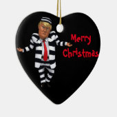 Trump in de gevangenis Draag Keramisch Ornament (Rechts)
