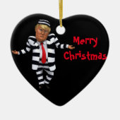Trump in de gevangenis Draag Keramisch Ornament (Voorkant)