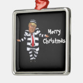 Trump in de gevangenis Draag Metalen Ornament (Links)