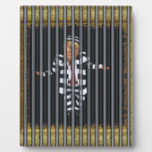 Trump in de gevangenis Draag Plaque Fotoplaat (Voorkant)