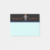 Trump in de gevangenis Draag Post-it Notes (Voorkant)