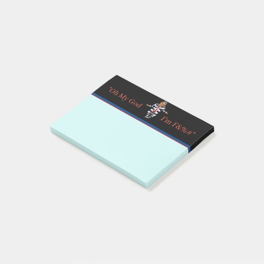 Trump in de gevangenis Draag Post-it Notes (Schuin)