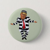 Trump in de gevangenis Draag Ronde Button 5,7 Cm (Voorkant)