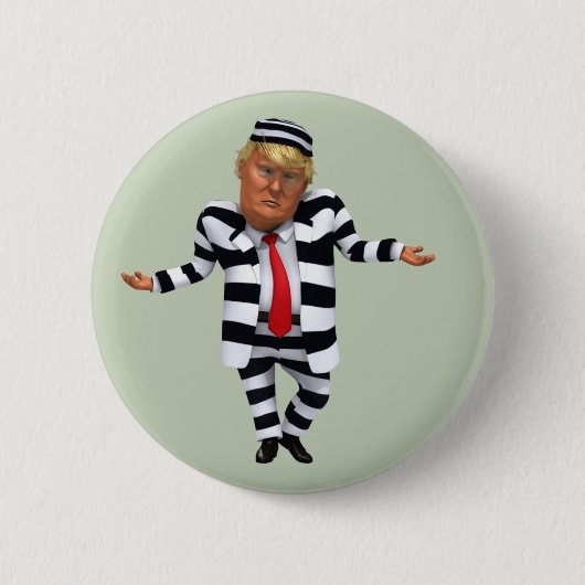 Trump in de gevangenis Draag Ronde Button 5,7 Cm (Voorkant)