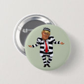 Trump in de gevangenis Draag Ronde Button 5,7 Cm (Voorkant /achterkant)