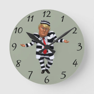Trump in de gevangenis Draag Ronde Klok