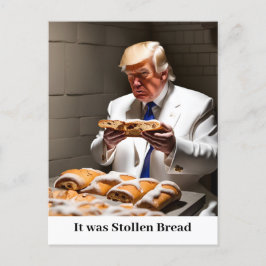 Trump in de gevangenis gestolen brood Grappig Briefkaart