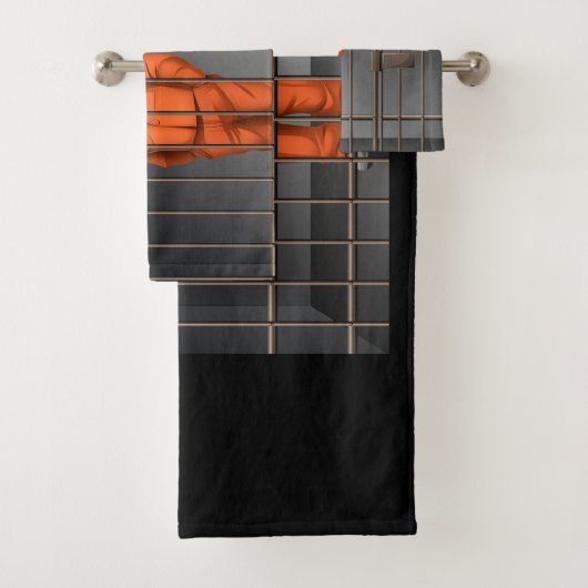 Trump in de set handdoekjes van de railleur bad handdoek (Insitu)