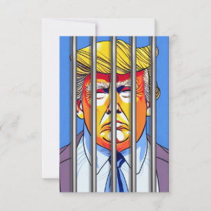 Trump in drie,5-inch x 5-inch flatpanel - Hartelij Bedankkaart