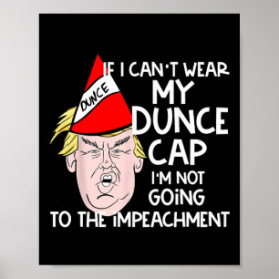 Trump in een ezelskap Anti-Trump politiek cadeau Poster