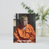 Trump in gevangenschap briefkaart (Staand voorkant)