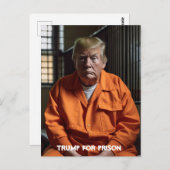 Trump in gevangenschap briefkaart (Voorkant / Achterkant)