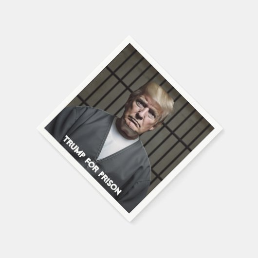 Trump in gevangenschap servet (Hoek)