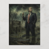 Trump in het moeras briefkaart (Voorkant)
