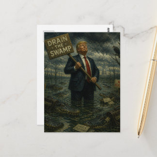 Trump in het moeras Wilde dieren in het moeras Briefkaart