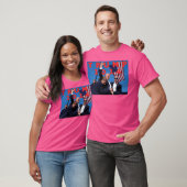 Trump in het oor geschoten t-shirt (Unisex)