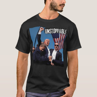 Trump in historische verslagen onstuitbaar t-shirt