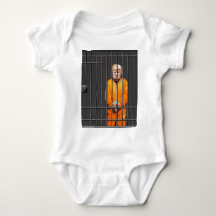 Trump in Jail Baby Jersey Bodysuit