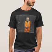Trump in Jail Basic Dark T-Shirt (Voorkant)