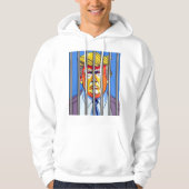 Trump in Jail Basic Hooded Sweatshirt (Voorkant)