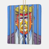 Trump in Jail Ceramic Square Ornament (Links)