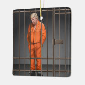 Trump in Jail Ceramic Square Ornament (Links)
