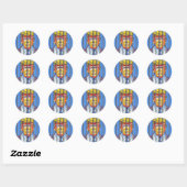 Trump in Jail Classic Round Sticker (Vel)