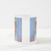 Trump in Jail Frosted Glass Mok, 10 oz Matglas Koffiemok (Center)