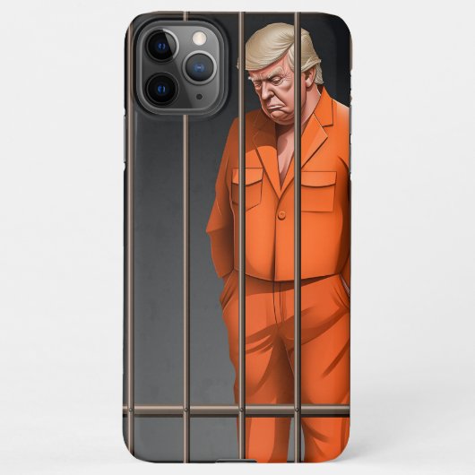 Trump in Jail iPhone 11 Pro Max Slim Fit Hoesje, G iPhone Hoesje (Achterkant)