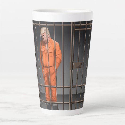 Trump in Jail Latte Mok (Voorkant)