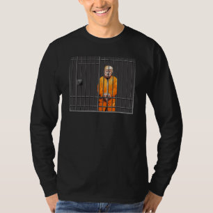 Trump in Jail Mannen Basic Long-hoeve T-Shirt