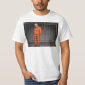 Trump in Jail Mannen Value T-Shirt (Voorkant)