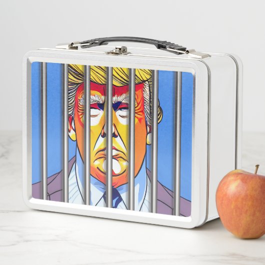 Trump in Jail White Lunchbox (In situ)