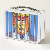Trump in Jail White Lunchbox (Voorkant)