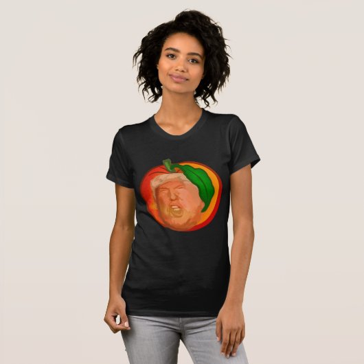 Trump in Peach Women's AA T-Shirt, Impeach Shirt (Voorkant volledig)