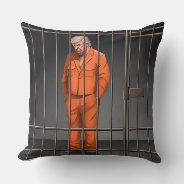 Trump in Sierkussen 20 x 20 inch bij borgtocht (Voorkant)