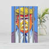 Trump in vier kwartalen, 5 x 7 inch flatje, bedank bedankkaart (Staand voorkant)