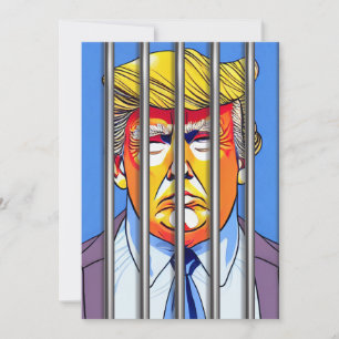 Trump in vier kwartalen, 5 x 7 inch flatje, bedank bedankkaart