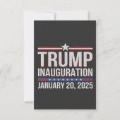 Trump Inaguration Day 20 januari 2025 President Bedankkaart (Voorkant)