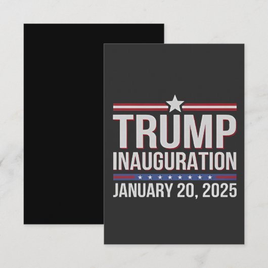 Trump Inaguration Day 20 januari 2025 President Bedankkaart (Voorkant / Achterkant)