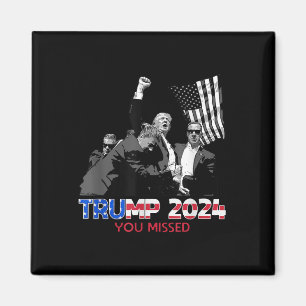 Trump Inatie Bloody Ear Butler Trump Xou gemist Magneet
