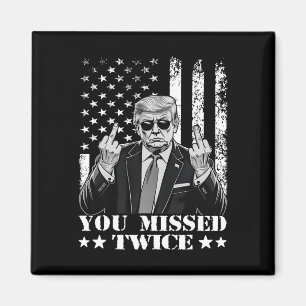 Trump Inatiepoging Trump 2024 Je hebt twee keer ge Magneet