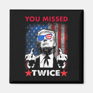 Trump Inatiepoging Trump 2025 Je hebt twee keer ge Magneet