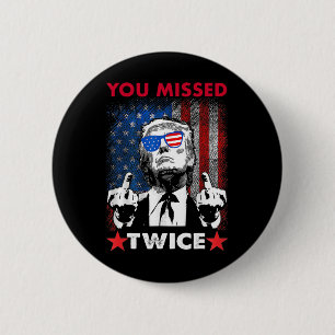 Trump Inatiepoging Trump 2025 Je hebt twee keer ge Ronde Button 5,7 Cm