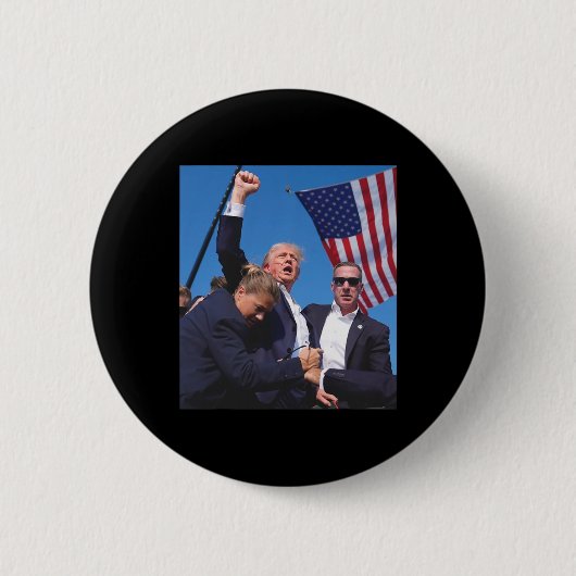 Trump Ination-poging Ronde Button 5,7 Cm (Voorkant)