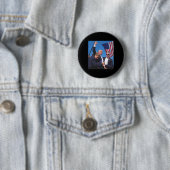 Trump Ination-poging Ronde Button 5,7 Cm (In situ)