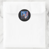 Trump Ination-poging Ronde Sticker (Tas)