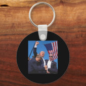 Trump Ination-poging Sleutelhanger (Voorkant)