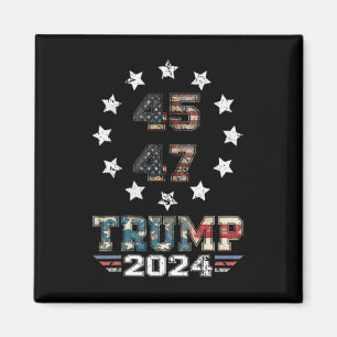 Trump Ination-poging Trump 2024 die je twee keer h Magneet